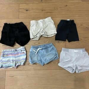 Assorted Kids Shorts Pack - Neutral & Pastel Colors